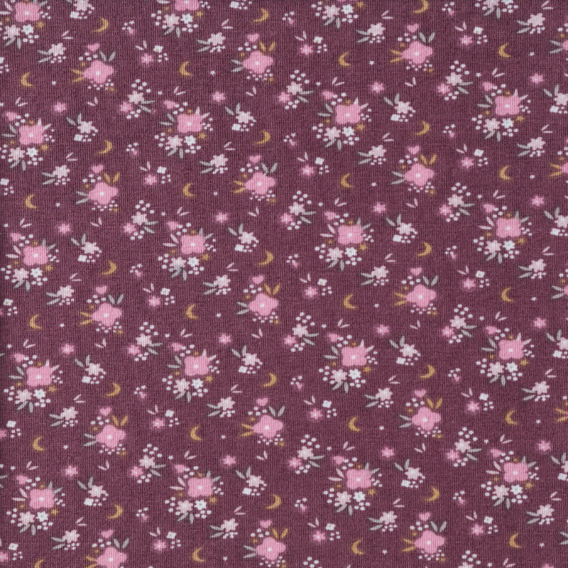 Bedruckter Jersey FLOMI Himbeere / Rosa